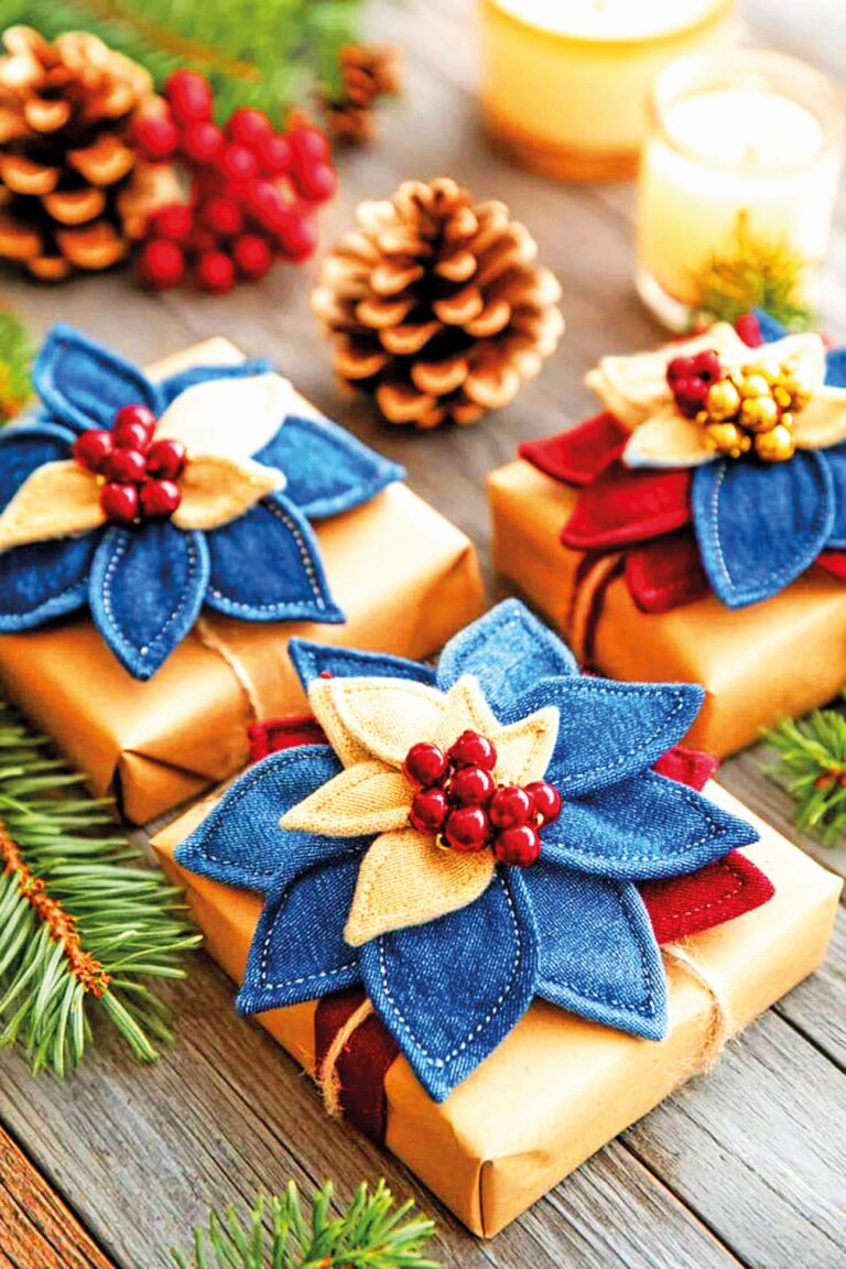 Vyzkoušet můžete také látkové květiny.