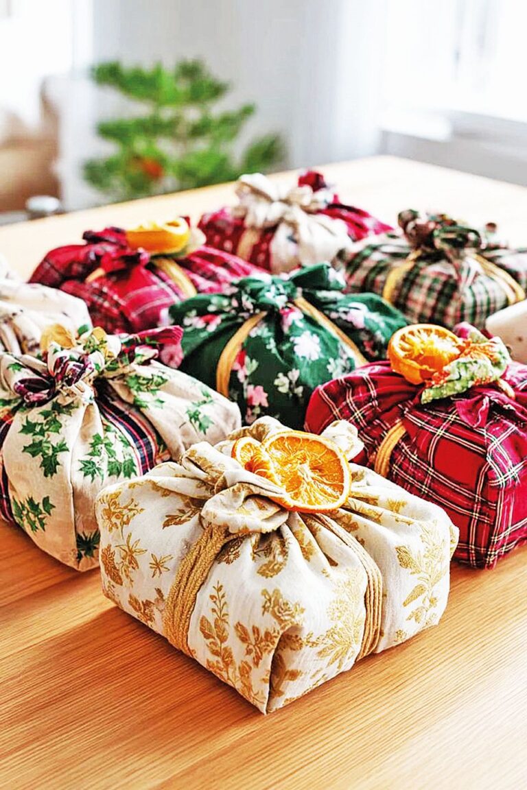 Z látky můžete udělat uzel nebo ji převázat provázkem.