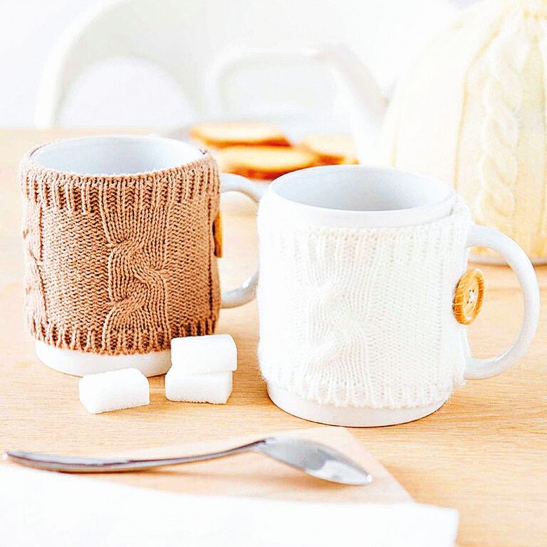 Vlněný obal na hrnek