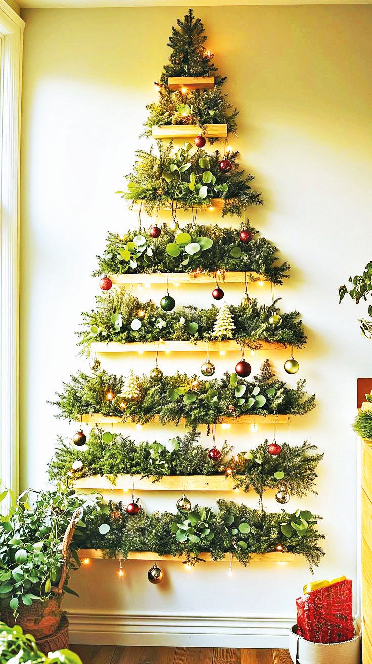 Zkuste stromeček z nazdobených poliček.