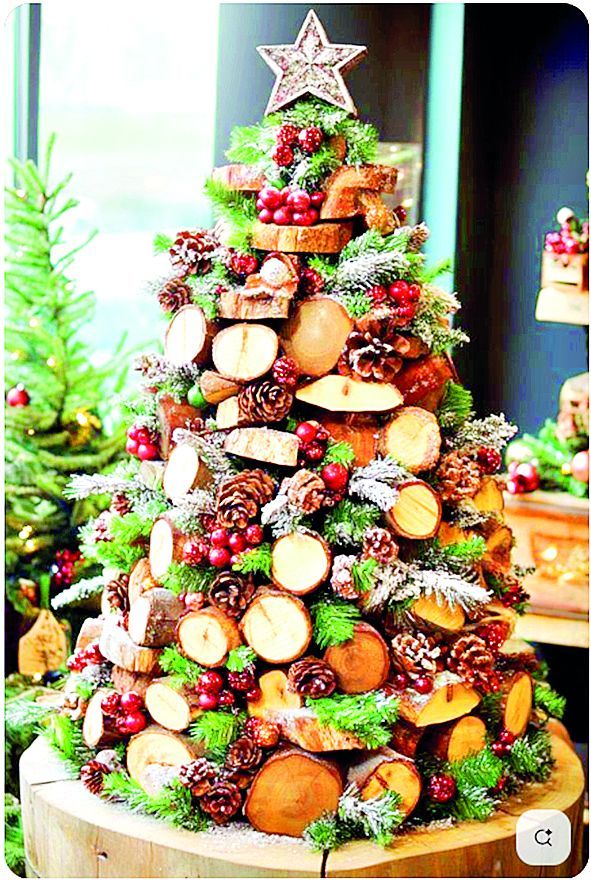 Vánoční stromeček z polen? Proč ne!