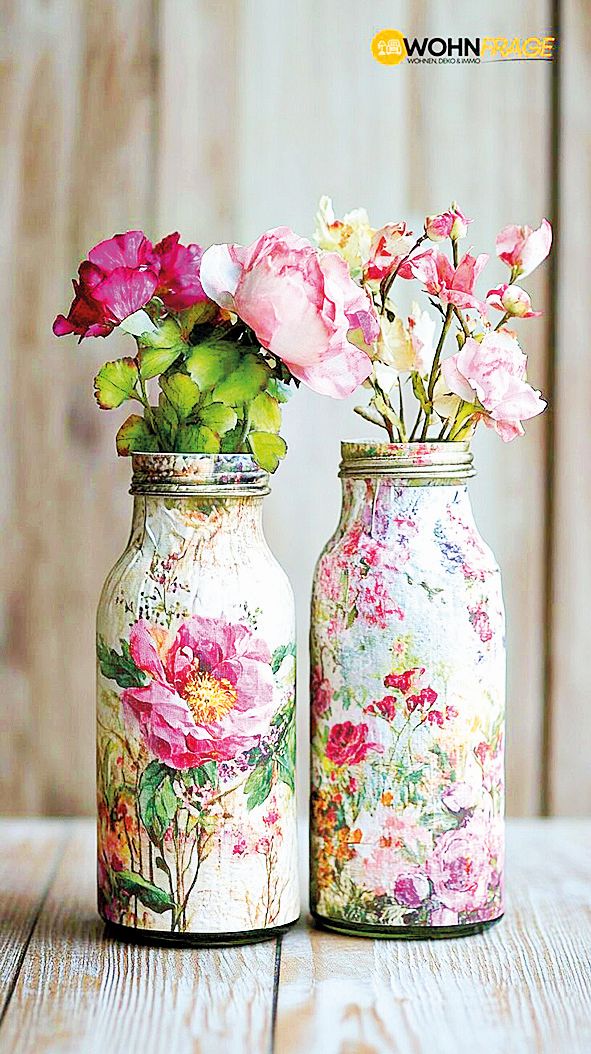 Ubrouskovou techniku vyzkoušejte na sklenicích, pokud máte rádi retro styl.