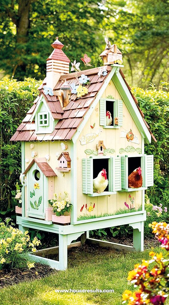 Kurníky à la domečky vypadají naprosto skvěle.