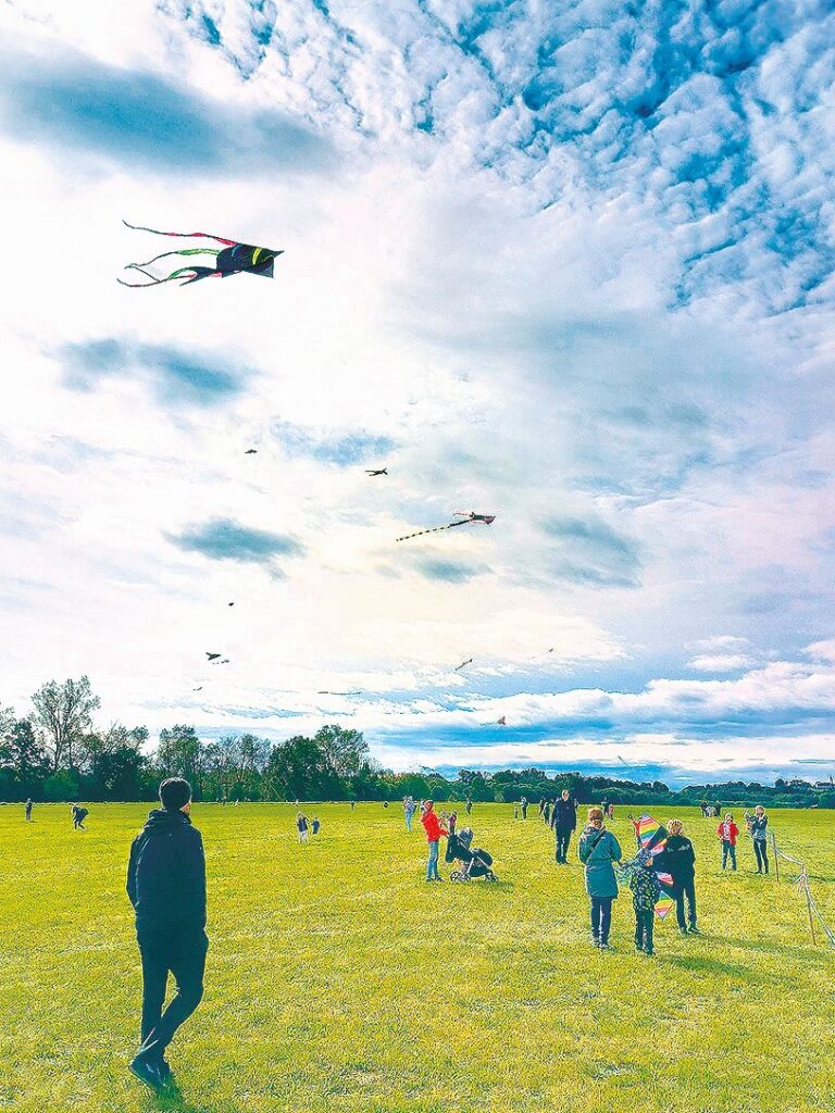 Soběslav: Drakiádu pořádá aeroklub, proto tu můžete vidět i modely letadel.