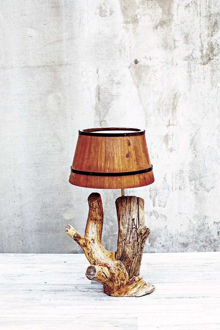 Lampa z květináče