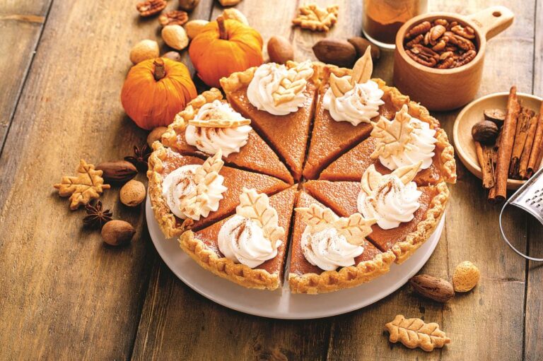 Dýňový koláč je nejen lahodný, ale i krásný na pohled.