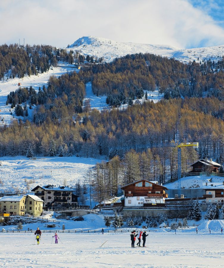 Okolí Livigna hodně připomíná zalesněním naše Krkonoše.