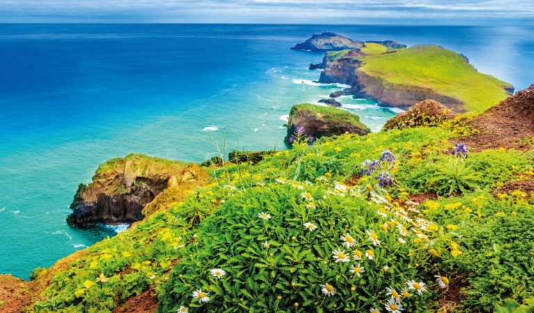 Ponta de Sao Lourenco, malebný východní výběžek ostrova Madeira.